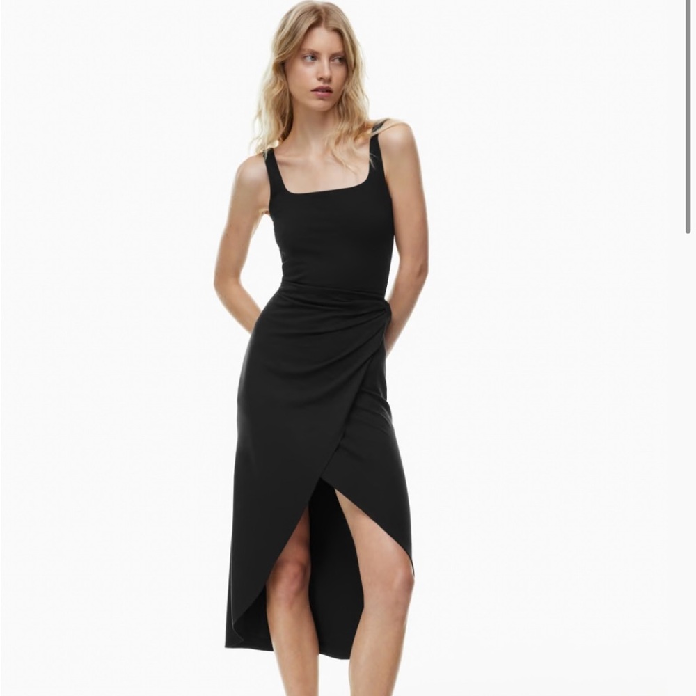 Aritzia Saturn Midi Wrap Dress